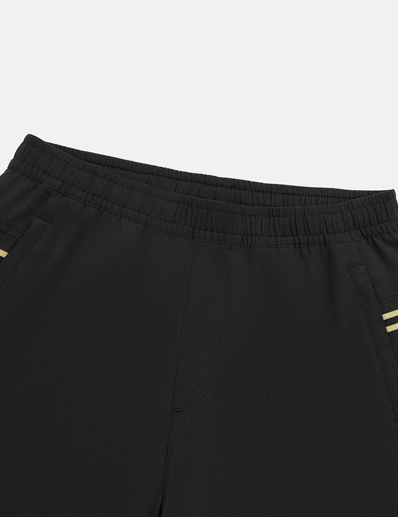 Quần short gió cạp chun in 2 bên sườn nam