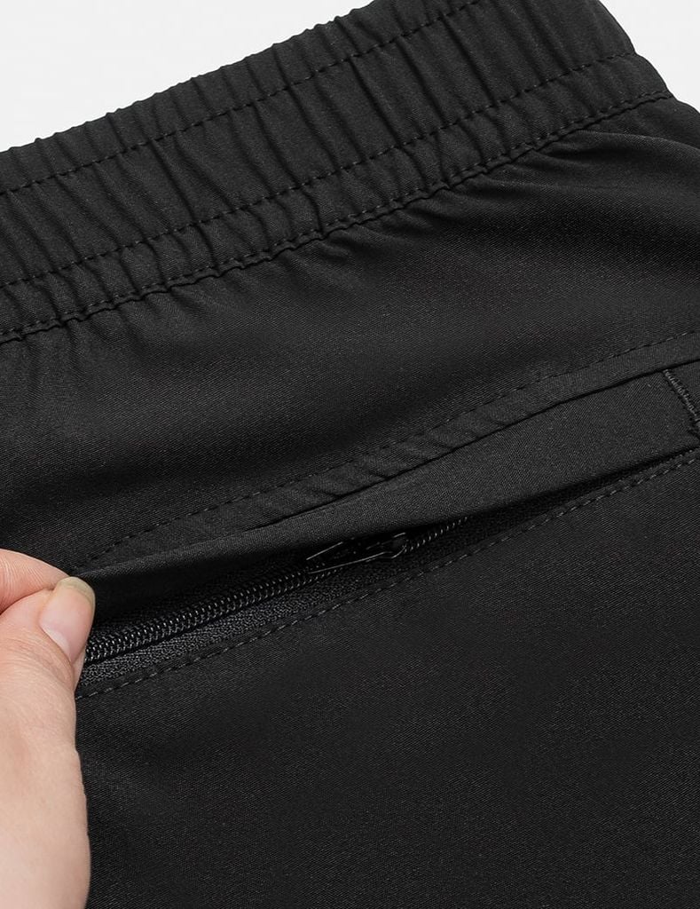 Quần short gió cạp chun in 2 bên sườn nam