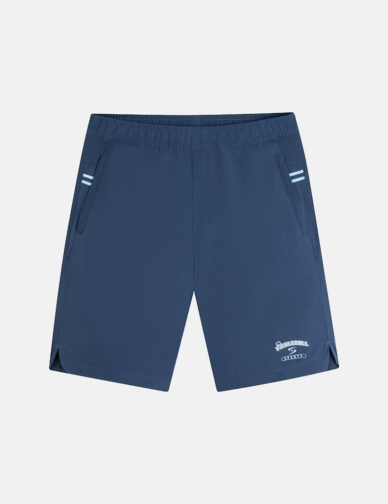 Quần short gió cạp chun in 2 bên sườn nam