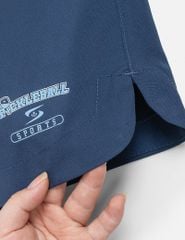 Quần short gió cạp chun in 2 bên sườn nam