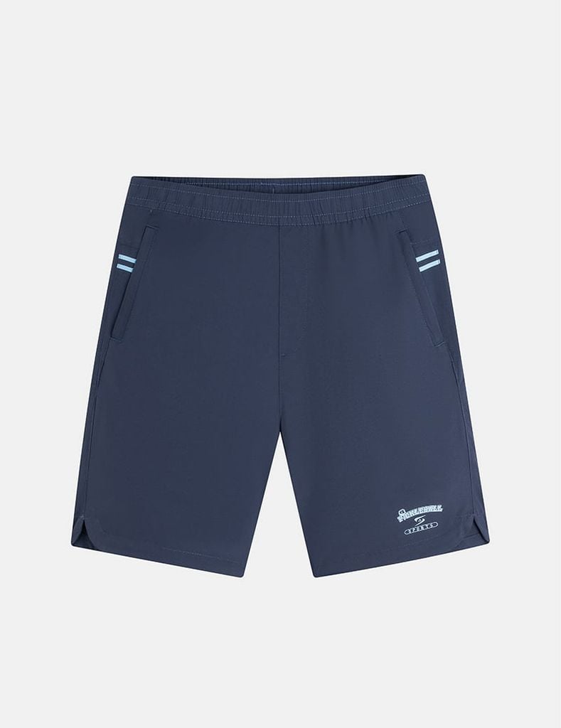 Quần short gió cạp chun in 2 bên sườn nam