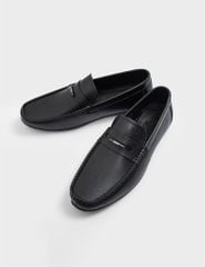 Giày da Moccasin nam vân trơn