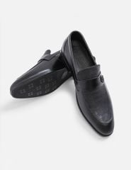 Giày loafer nam vân họa tiết đai ngang trang trí