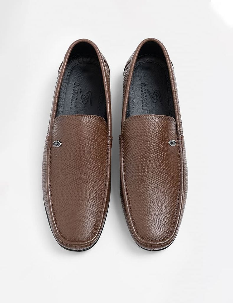 Giày mocca nam vân trăn