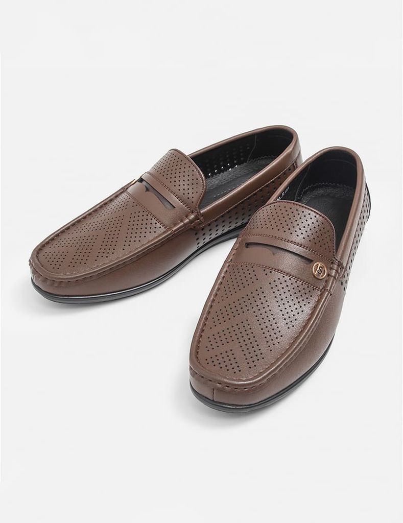 Giày da Mocca nam thông thoáng