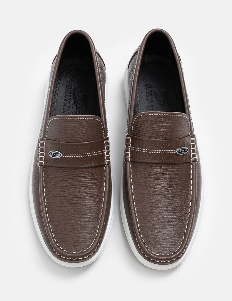 Giày nam slip on vân sóng