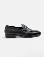 Giày da loafer nam vân hỗn hợp đai ngang trang trí