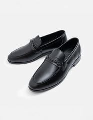 Giày loafer nam vân trơn bóng