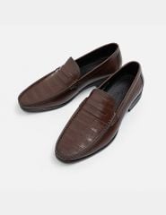 Giày loafer nam vân trang trí