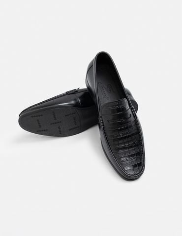 Giày loafer nam vân trang trí
