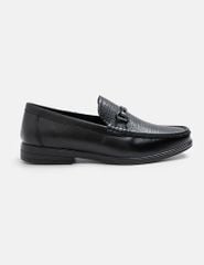 Giày moccasin da bò vân hạt
