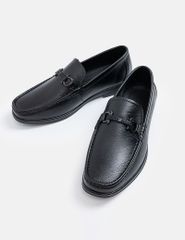 Giày loafer nam vân hạt đế cao su