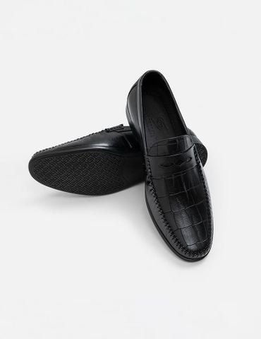 Giày loafer nam vân trang trí