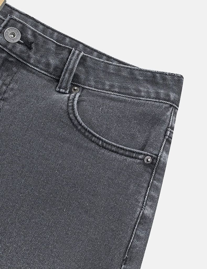 Quần short jean nam mác kim loại túi