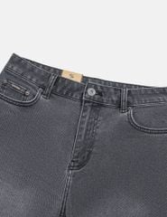 Quần short jean nam mác kim loại túi