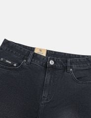 Quần short jean nam mác kim loại túi