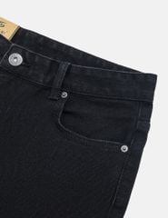 Quần short jean nam mác kim loại túi