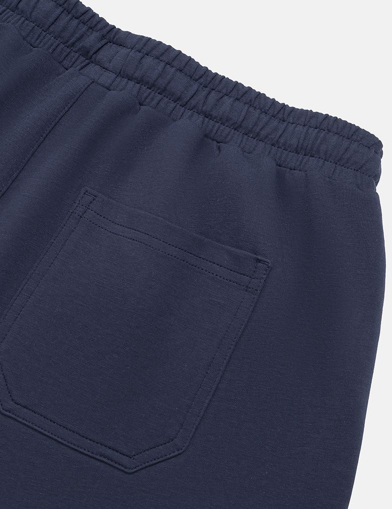 Quần short nam dệt kim trang trí pack cao su