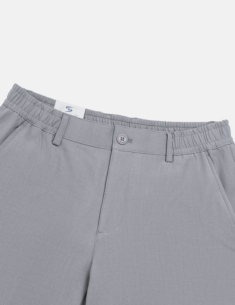 Quần short đũi chun 3/4 trang trí dây dệt túi sau
