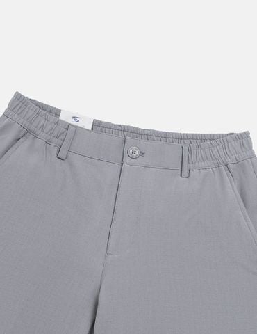 Quần short đũi chun 3/4 trang trí dây dệt túi sau