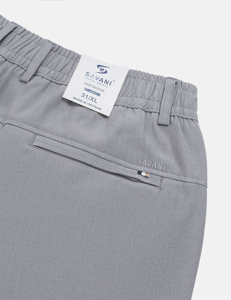 Quần short đũi chun 3/4 trang trí dây dệt túi sau