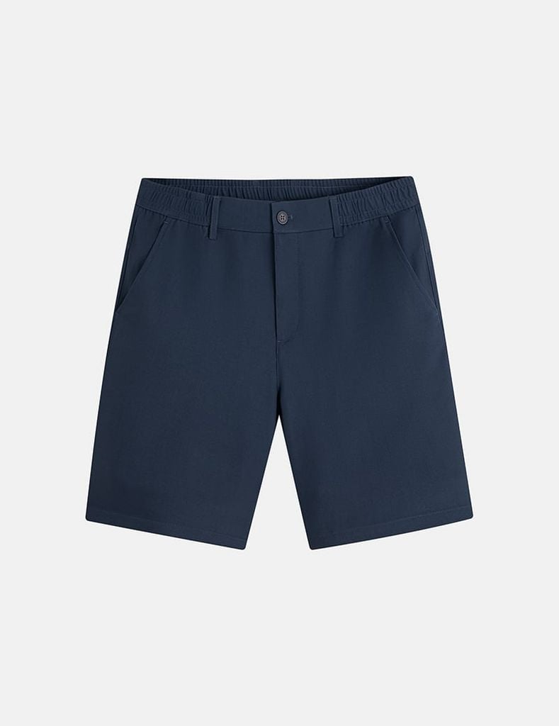 Quần short đũi chun 3/4 trang trí dây dệt túi sau