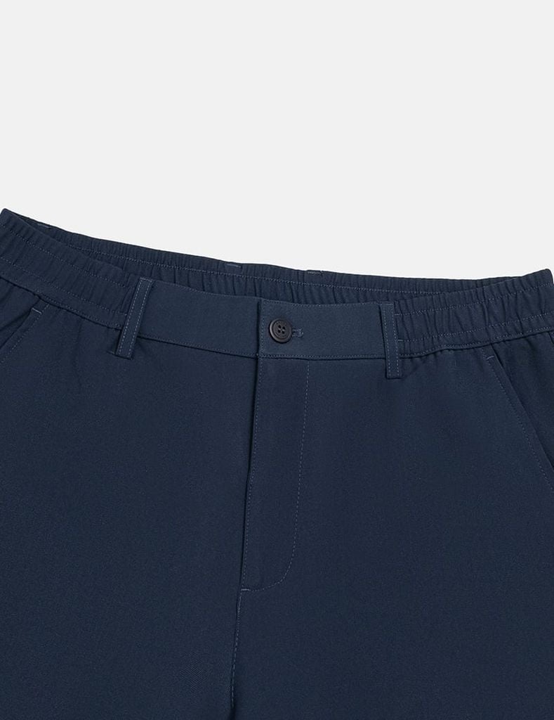 Quần short đũi chun 3/4 trang trí dây dệt túi sau