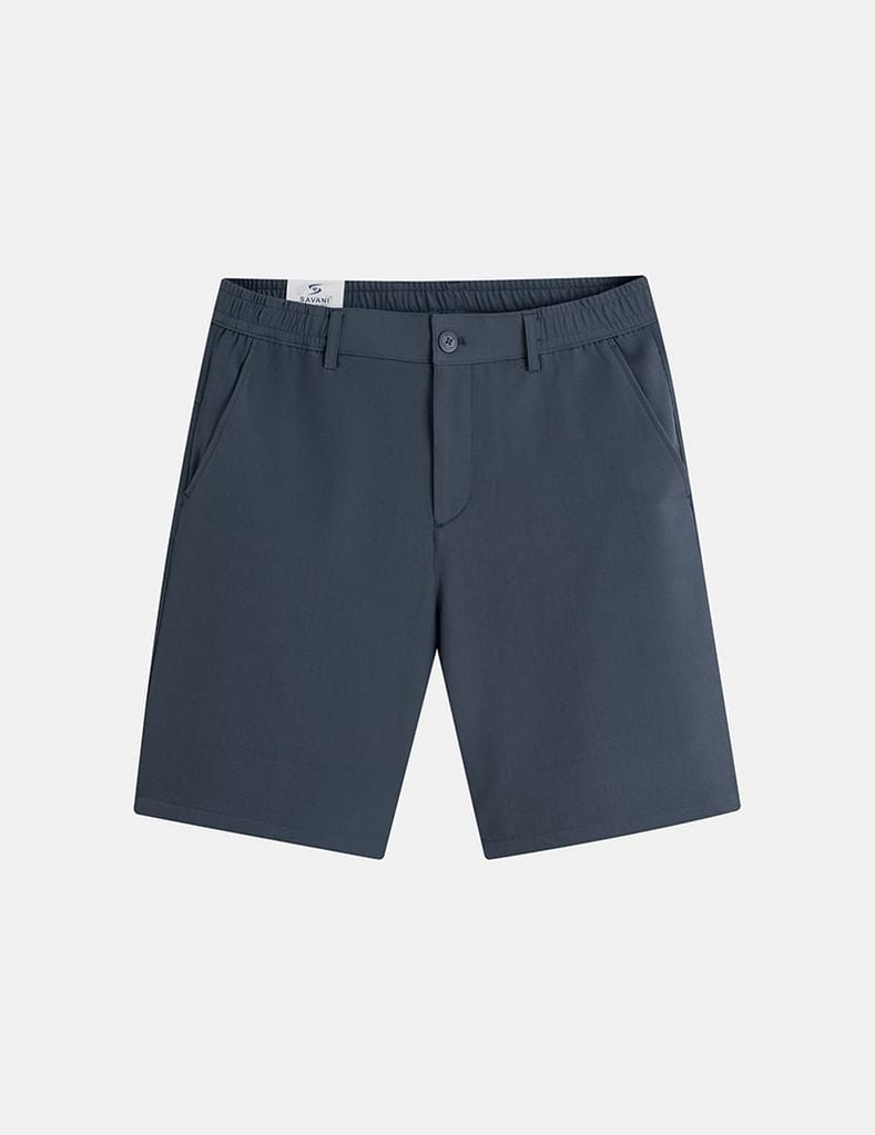 Quần short đũi chun 3/4 trang trí dây dệt túi sau