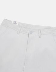 Quần short khaki nam cạp thường sườn cạp thêu chữ