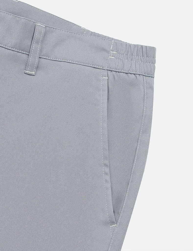 Quần short khaki nam cạp âu thêu logo túi sau