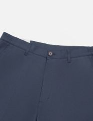 Quần short khaki nam cạp âu thêu logo túi sau