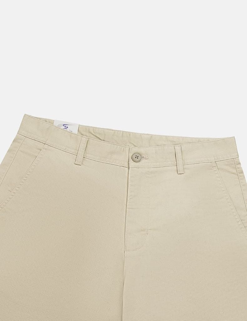 Quần short khaki nam cạp thường họa tiết dấu cộng
