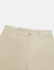 Quần short khaki nam cạp thường họa tiết dấu cộng