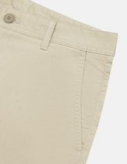 Quần short khaki nam cạp thường họa tiết dấu cộng