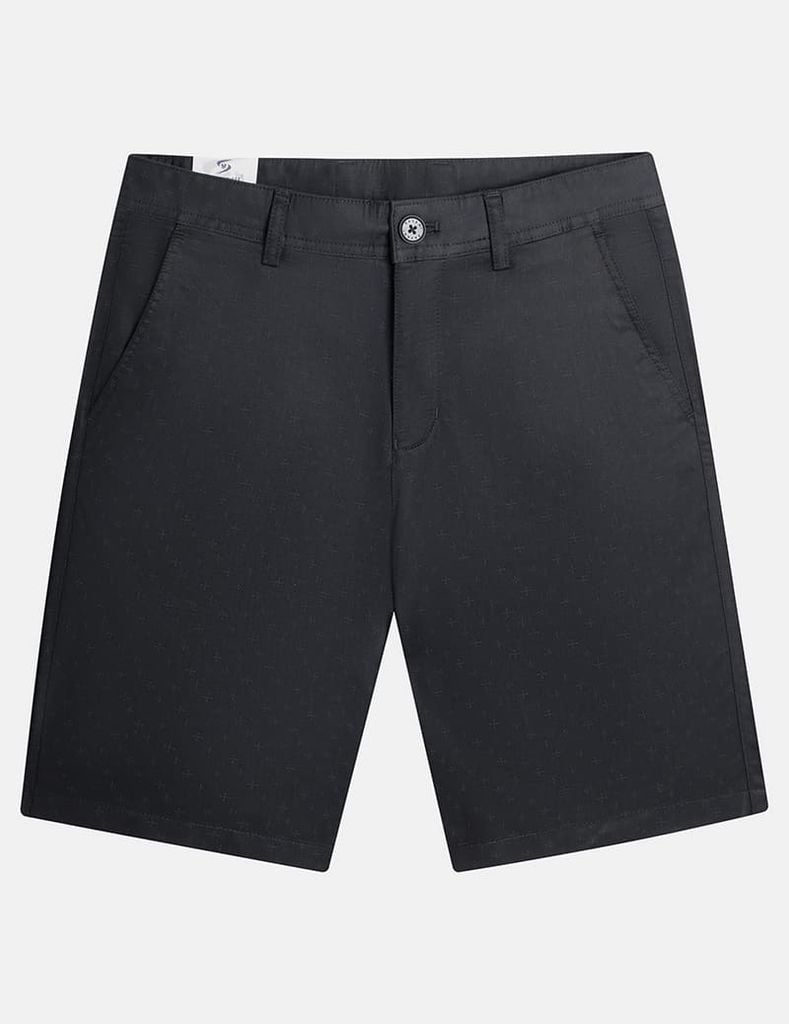 Quần short khaki nam cạp thường họa tiết dấu cộng