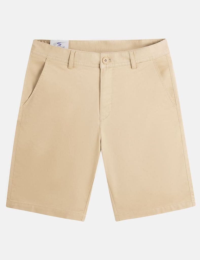 Quần short khaki nam cạp thường họa tiết dấu cộng