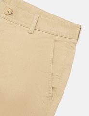 Quần short khaki nam cạp thường họa tiết dấu cộng