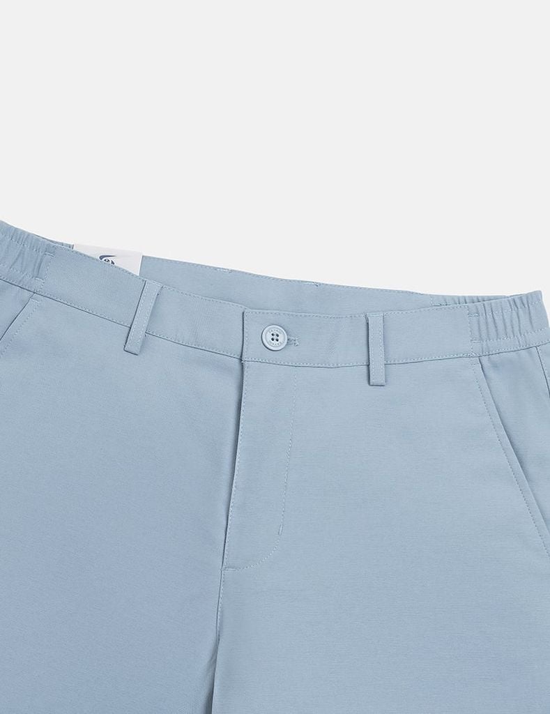 Quần short khaki nam cạp chun mác dệt túi sau