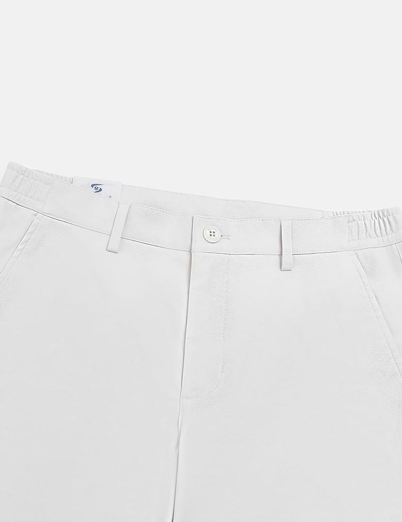 Quần short khaki nam cạp chun mác dệt túi sau