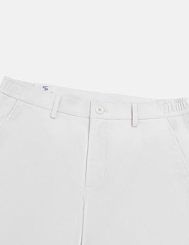 Quần short khaki nam cạp chun mác dệt túi sau
