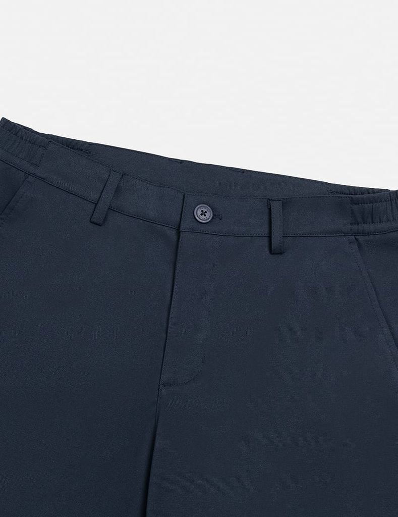 Quần short khaki nam cạp chun mác dệt túi sau