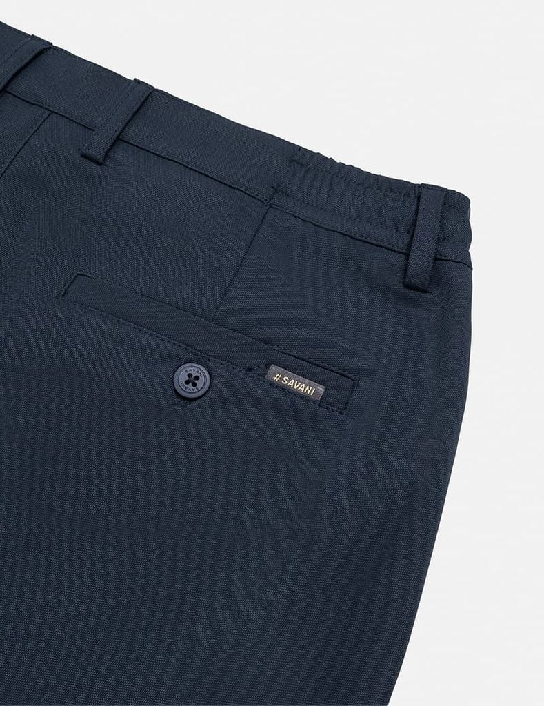 Quần short khaki nam cạp chun mác dệt túi sau