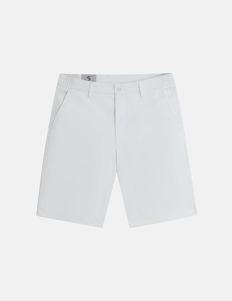 Quần short khaki nam cạp chun mác dệt túi sau
