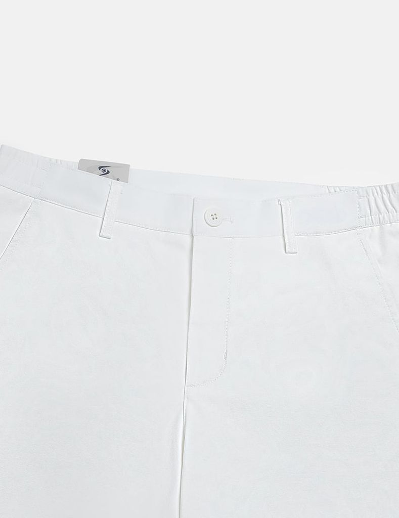 Quần short khaki nam cạp chun mác dệt túi sau