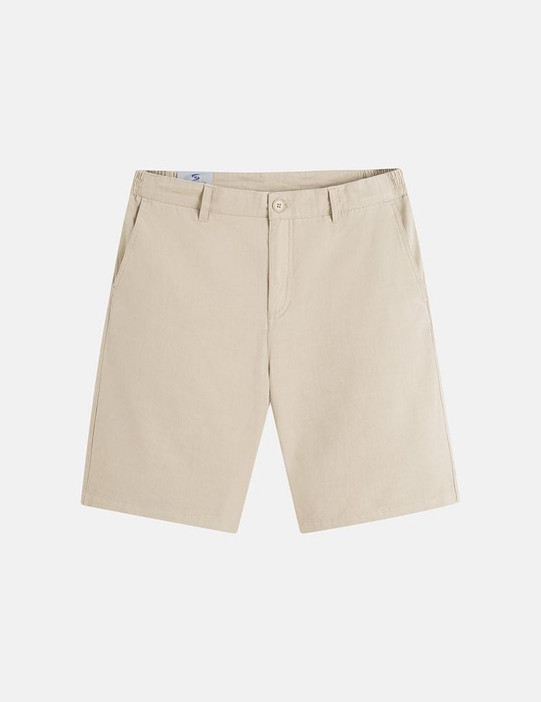 Quần short khaki đũi nam chun hai bên sườn