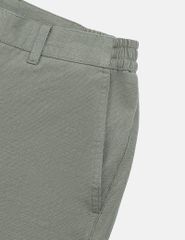 Quần short khaki đũi nam chun hai bên sườn