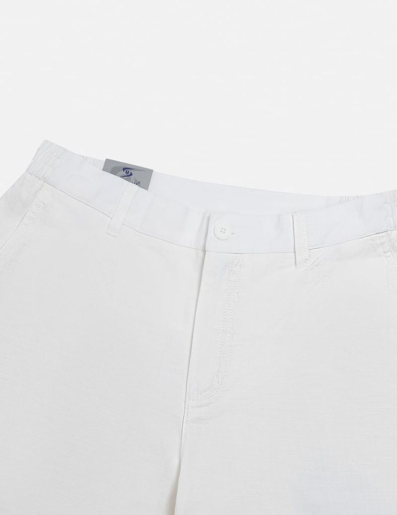 Quần short khaki đũi nam chun hai bên sườn