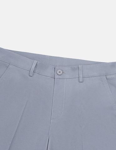 Quần short nam khaki phối thêu miệng túi