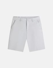 Quần short khaki nam túi chéo mác da trang trí túi sau