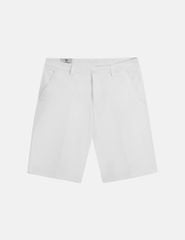 Quần short khaki nam túi chéo mác da trang trí túi sau